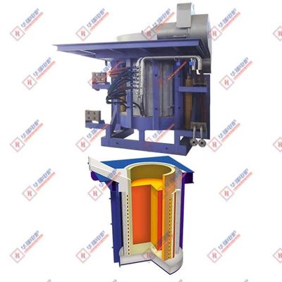 660V प्रेरण पिघलने की भट्ठी कम बिजली की खपत 3500KW